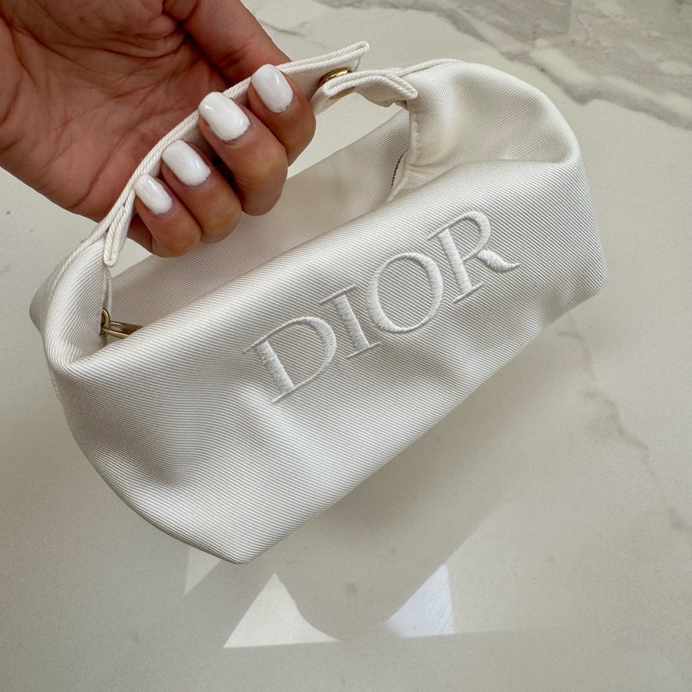 New - Authentic Dior Cosmetic Bag with Top Handle - Picture 3 of 10